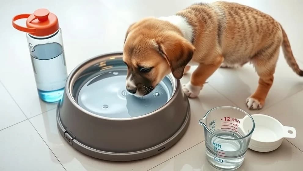 Hur mycket vatten ska en valp dricka varje dag