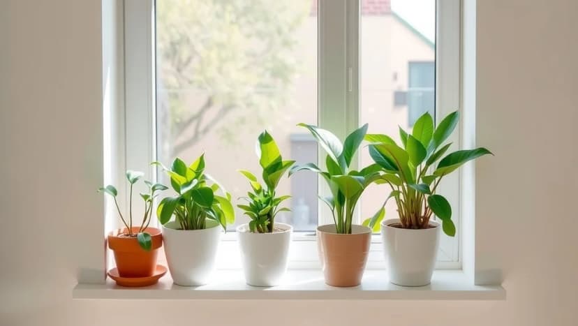 Lättskötta gröna växter inomhus för hemmet