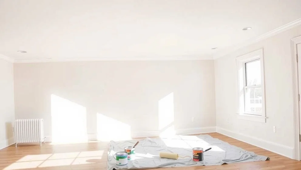 Måla taket i samma färg som väggen